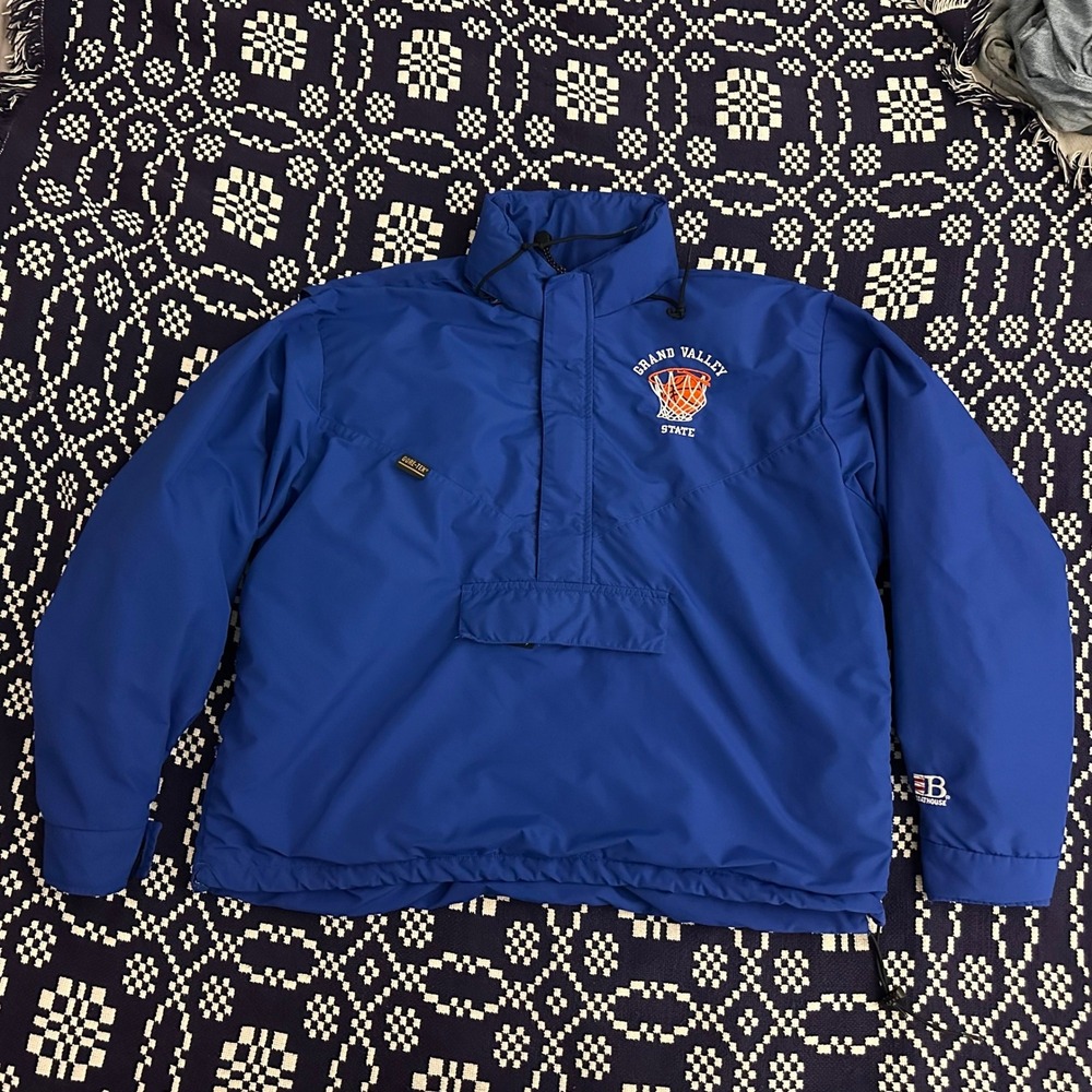 Boathouse Gore-Tex Jacket Grand Valley State Basketball Blue Pullover Large